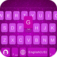 Lavender Emoji Keyboard Theme